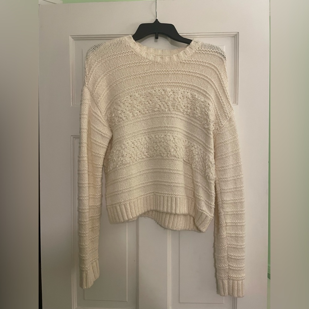 Pacsun (Lottie Moss) Off White Crewneck Sweater